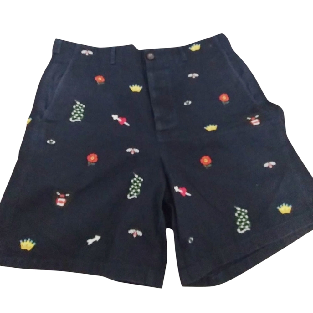 Gucci Mens Designer Embroidered Preppy‎ Casual Luxury Snake Bee Shorts size 36